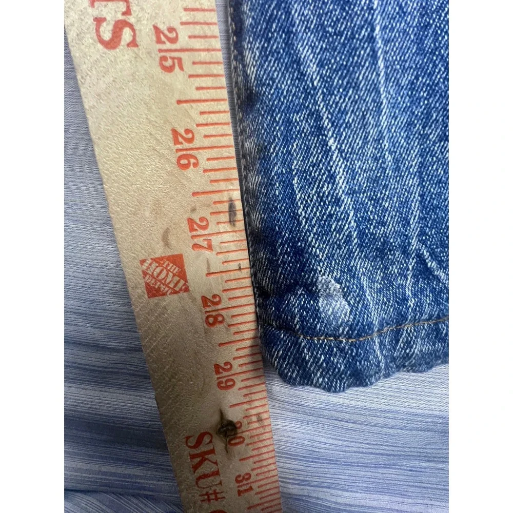 True Religion Ricky Relaxed Straight Jeans Mens 38 Blue Faded Horseshoe Denim